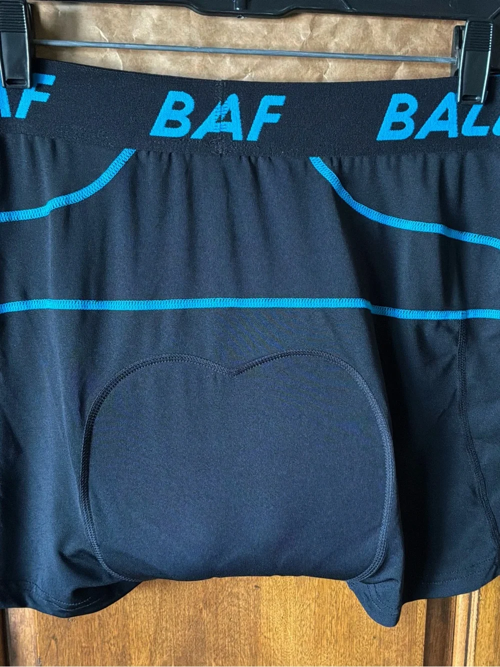 NWOT Baleaf 5” Padded Performance Spandex Cycling Bike Shorts BLACK + BLUE XL